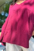 Suri Cushion Cotton Artist Smock Merlot